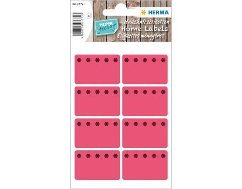 Herma Tiefkühletiketten Kristall rot 48 Etiketten, 6 Blatt