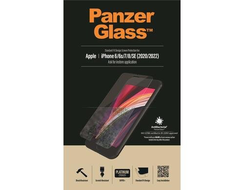 Panzerglass Displayschutz Standart Fit für iPhone 6/7/8/SE 2020