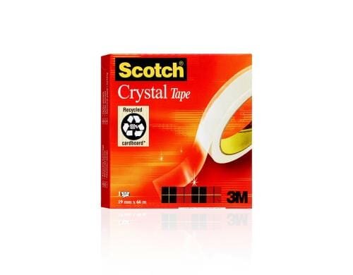 3M Scotch Magic kristallklar 19 mm x 66 m 1 Rolle