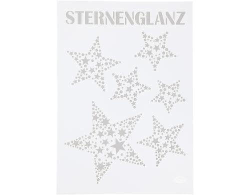 Creativ Company Schablone A4 Sternenglanz