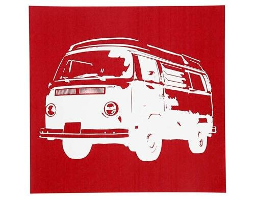 Creativ Company Schablone Siebdruck 20 x 22 cm, Bus