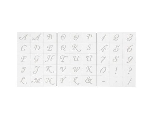 Creativ Company Schablone Buchstaben und Zahlen