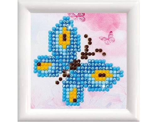Diamond Dotz Bastelset Diamanten-Mosaik Schmetterling-Bild, 7.6 x 7.6 cm