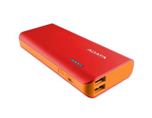 Adata PowerPack PT100 Rot/Orange 10000mAh, 2x USB-Ausgang