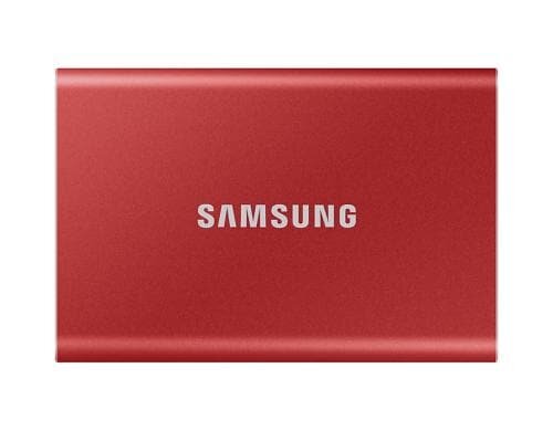 SSD Samsung Port. SSD T7 500GB Metallic Red USB 3.2 Gen.2, NVMe, 1050MB/s, 1000MB/s