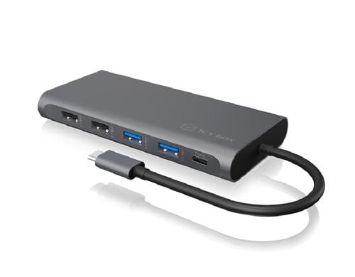 ICY BOX IB-DK4050-CPD Dockingstation Type-C USB 3.0 DockingStation