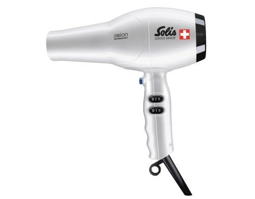 Solis Haartrockner Shine&PowerTyp442 silber superlight, Swiss Made, Ionen-Technologie