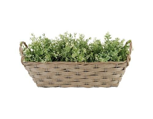Esschert Design Kunstweidenkorb rechteckig 17.5 x 48 x 21 cm, recycelt
