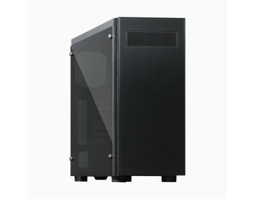 Chieftec Midi Tower Hawk TG, schwarz o.NT 1x 5.25, je 2x 2.5/3.5, 2x USB3, 1x USB2