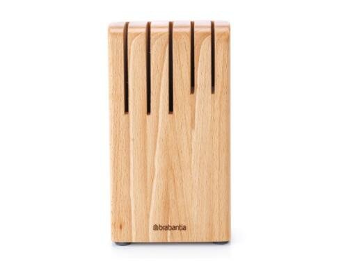 Brabantia New Profile Line Messerblock Birkenholz, für 5 Messer