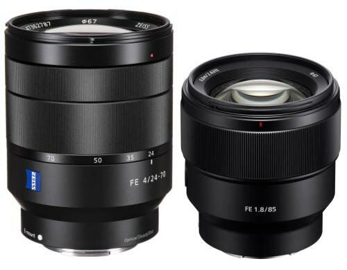 Sony Portrait Fotografie Objektiv Bundle 24-70mm 4.0 + 85mm 1.8