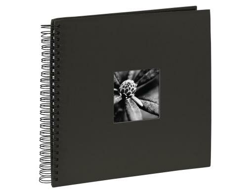 Hama Spiral-Fotoalbum Fine Art Schwarz 36x32cm, 50 schwarze Seiten