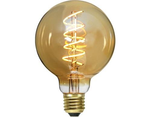 LED Spiral Filament G95 E27 3.5W 160lm, dimmbar, 2000K, EEF: A