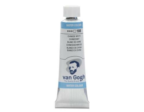 Van Gogh Aquarellfarbe Einzelfarbe Tube 108 10 ml, Farbe Chinesischweiss, Transparent