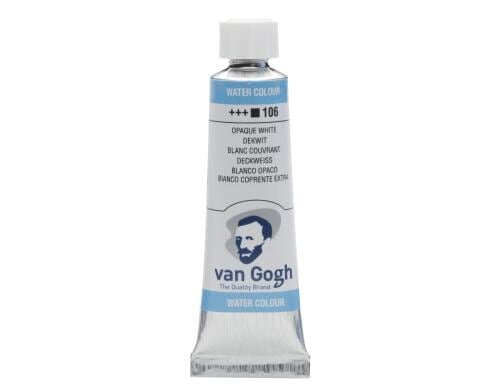 Van Gogh Aquarellfarbe Einzelfarbe Tube 106 10 ml, Farbe Deckweiss, Deckend