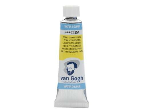 Van Gogh Aquarellfarbe Einzelfarbe Tube 254 10 ml, Farbe Zitronengelb, Transparent
