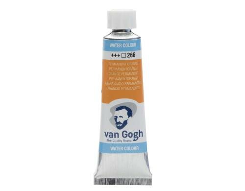 Van Gogh Aquarellfarbe Einzelfarbe Tube 266 10 ml, Farbe Perm. Orange, Transparent
