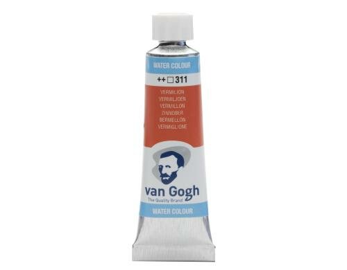 Van Gogh Aquarellfarbe Einzelfarbe Tube 311 10 ml, Farbe Zinnober, Transparent