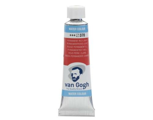 Van Gogh Aquarellfarbe Einzelfarbe Tube 370 10 ml, Farbe Permanentrot H, Halbtransp.
