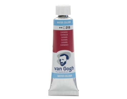 Van Gogh Aquarellfarbe Einzelfarbe Tube 318 10 ml, Farbe Karmin, Transparent