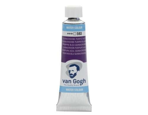 Van Gogh Aquarellfarbe Einzelfarbe Tube 593 10 ml, Farbe China Purpur Blau, Transparent