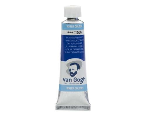 Van Gogh Aquarellfarbe Einzelfarbe Tube 506 10 ml, Farbe Ultramarin, Transparent