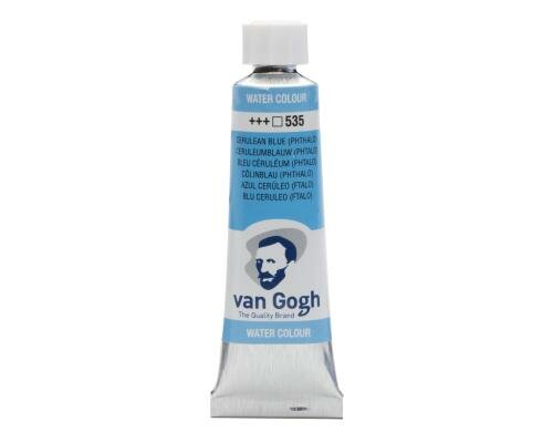 Van Gogh Aquarellfarbe Einzelfarbe Tube 535 10 ml, Farbe Cölinblau, Transparent