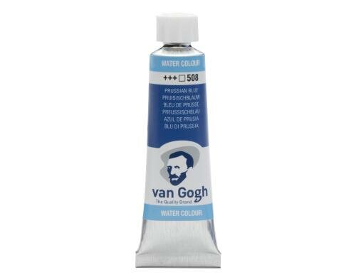 Van Gogh Aquarellfarbe Einzelfarbe Tube 508 10 ml, Farbe Preussischblau, Transparent