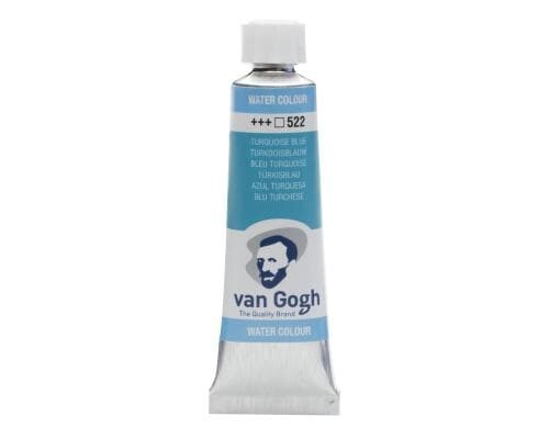 Van Gogh Aquarellfarbe Einzelfarbe Tube 522 10 ml, Farbe Türkisblau, Transparent