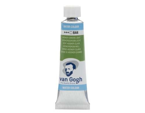 Van Gogh Aquarellfarbe Einzelfarbe Tube 644 10 ml, Farbe Hookergrün, Transparent