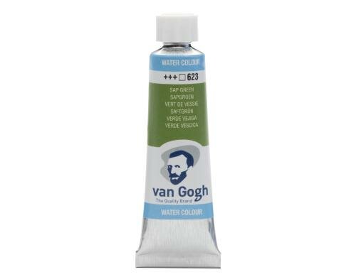 Van Gogh Aquarellfarbe Einzelfarbe Tube 623 10 ml, Farbe Saftgrün, Transparent
