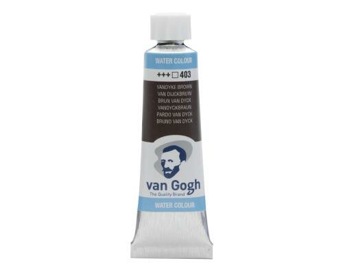 Van Gogh Aquarellfarbe Einzelfarbe Tube 403 10 ml, Farbe Vandyckbraun, Transparent