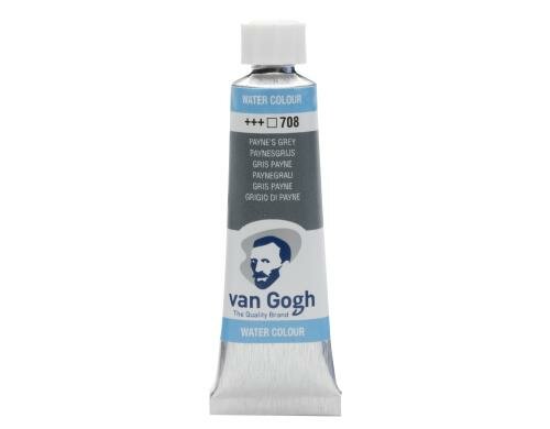 Van Gogh Aquarellfarbe Einzelfarbe Tube 708 10 ml, Farbe Paynegrau, Transparent
