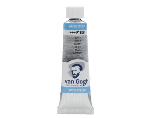 Van Gogh Aquarellfarbe Einzelfarbe Tube 800 10 ml, Farbe Silber, Halbdeckend