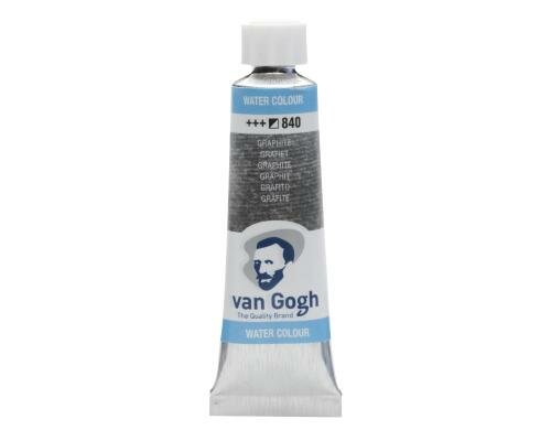 Van Gogh Aquarellfarbe Einzelfarbe Tube 840 10 ml, Farbe Graphite, Halbdeckend