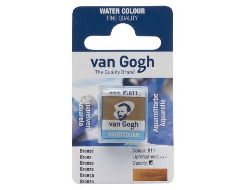 Van Gogh Aquarellfarbe Einzelfarbe Napf 811 10 ml, Farbe Bronze, Halbdeckend