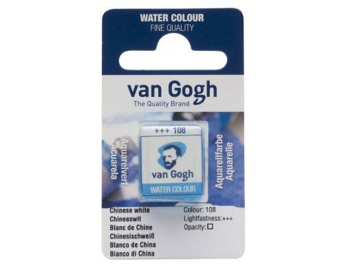 Van Gogh Aquarellfarbe Einzelfarbe Napf 108 10 ml, Farbe Chinesischweiss, Transparent