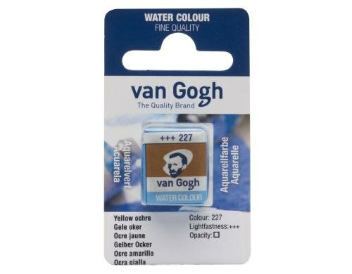 Van Gogh Aquarellfarbe Einzelfarbe Napf 227 10 ml, Farbe Gelber Ocker, Transparent