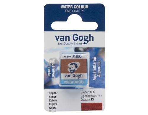 Van Gogh Aquarellfarbe Einzelfarbe Napf 805 10 ml, Farbe Kupfer, Halbdeckend
