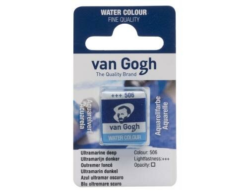 Van Gogh Aquarellfarbe Einzelfarbe Napf 506 10 ml, Farbe Ultramarin, Transparent