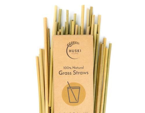Huski Home Natural Grass straws 50 Stück, 100% Natural Grass