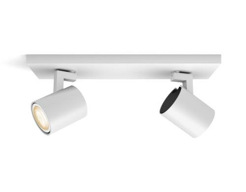 Philips Hue 2er Spot Runner WS DLC 2x5.5W, 2x350lm, 2200-6500K, Dimmer Sw, BT
