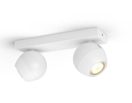 Philips Hue 2er Spot Buckram WS DLC 2x5.5W, 2x350lm, 2200-6500K, Dimmer Sw, BT