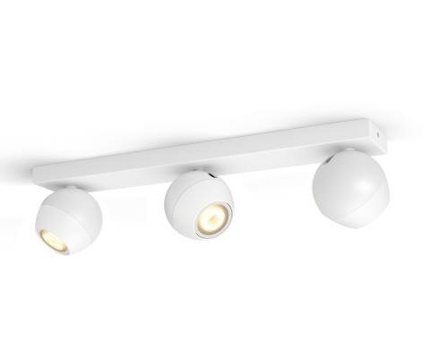 Philips Hue 3er Spot Buckram WS DLC 3x5.5W, 3x350lm, 2200-6500K, Dimmer Sw, BT