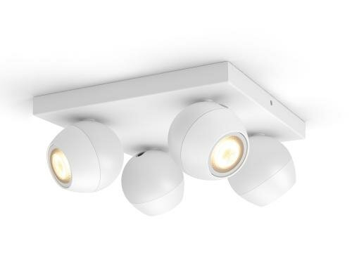 Philips Hue 4er Spot Buckram WS DLC 4x5.5W, 4x350lm, 2200-6500K, Dimmer Sw, BT