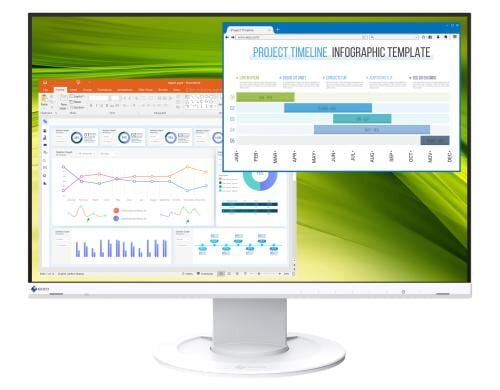 EIZO EV2360-Swiss Edition 22.5 Weiss 1920x1200, 16:10, Randloses Display