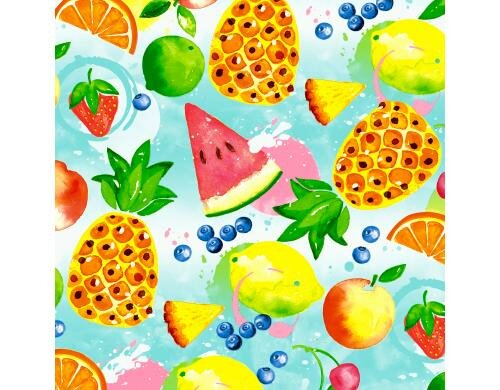 Paper + Design Servietten Tropical Fruits 33x33 cm, 20 Stück