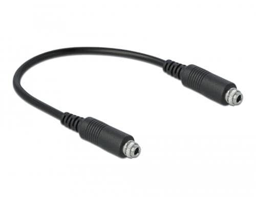 Delock Audio 3.5mm Klinkenkabel 25cm Buchse-Buchse, zum Einbau geeignet