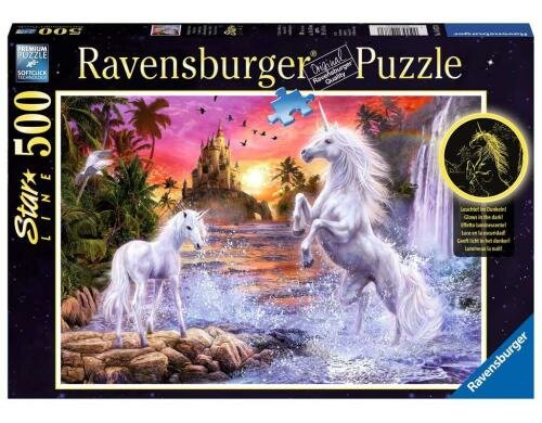 Puzzle Einhörner am Fluss 500 Teile