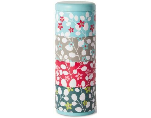 Remember 4er Dosenset stabelbar Primavera D: 8.2 cm, H: 22.1 cm